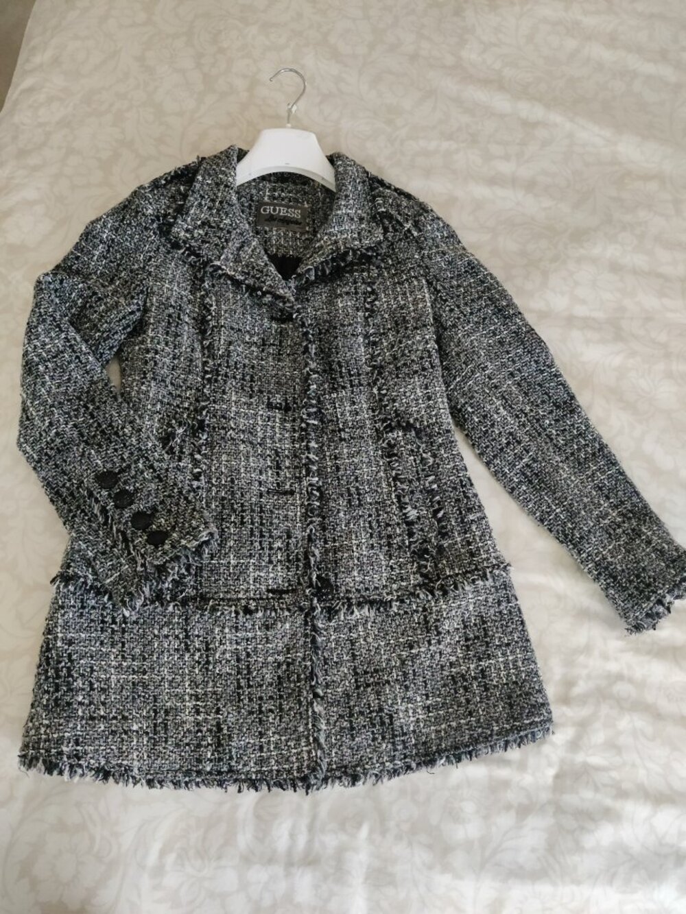 Gorgeous GUESS SZ-S Tweed Coat EUC